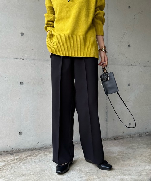 DouDou（ドゥドゥ）の「ピンタックセンプレパンツ（その他パンツ・レディース・ライトグリーン/グレー/ブラック・FREE）」の18枚目の写真