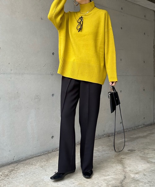 DouDou（ドゥドゥ）の「ピンタックセンプレパンツ（その他パンツ・レディース・ライトグリーン/グレー/ブラック・FREE）」の14枚目の写真