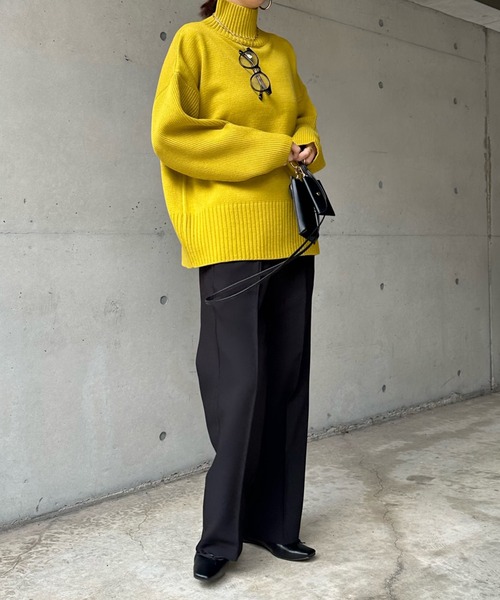 DouDou（ドゥドゥ）の「ピンタックセンプレパンツ（その他パンツ・レディース・ライトグリーン/グレー/ブラック・FREE）」の10枚目の写真