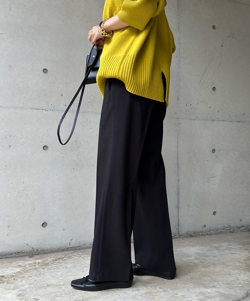 DouDou（ドゥドゥ）の「ピンタックセンプレパンツ（その他パンツ・レディース・ライトグリーン/グレー/ブラック・FREE）」の6枚目の写真