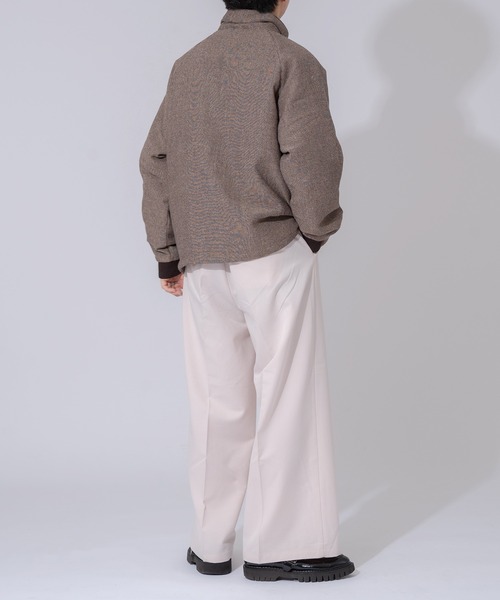 ONCILY（オンシェリー）の「STAND NECK TWEED BLOUSON / ツイード中綿