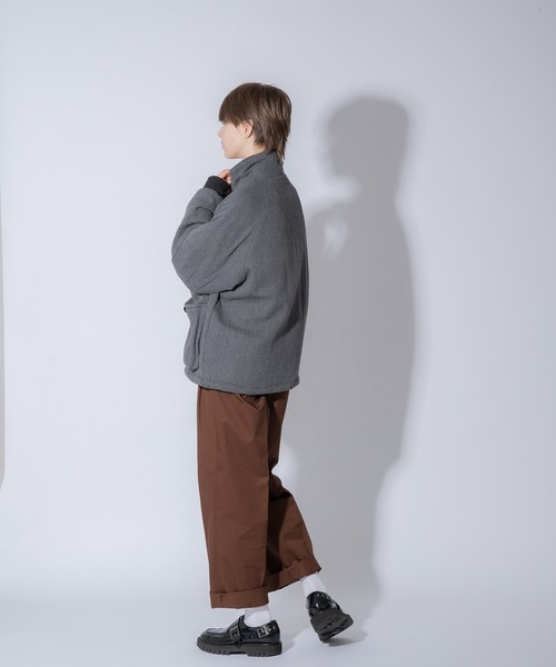 tweedスタンドブルゾン ONCILY（オンシェリー）の「STAND NECK TWEED BLOUSON / ツイード中綿