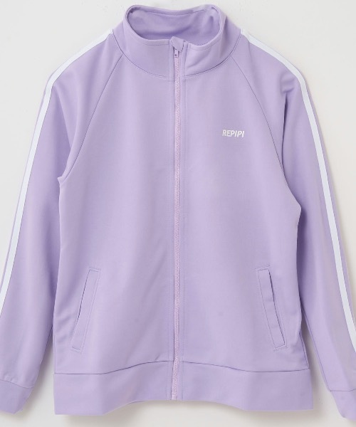 repipi armario（レピピ アルマリオ）の「【repipi armario / レピピアルマリオ】ガールズ袖2本ラインジャージ　ブルゾン　ジャージ　ダンス（ジャージ・キッズ・ホワイト/ブラック/パープル/サックスブルー/ピンク/ミント・140/150/160/170）」の22枚目の写真