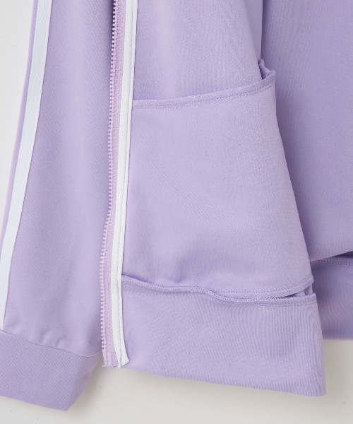 repipi armario（レピピ アルマリオ）の「【repipi armario / レピピアルマリオ】ガールズ袖2本ラインジャージ　ブルゾン　ジャージ　ダンス（ジャージ・キッズ・ホワイト/ブラック/パープル/サックスブルー/ピンク/ミント・140/150/160/170）」の17枚目の写真