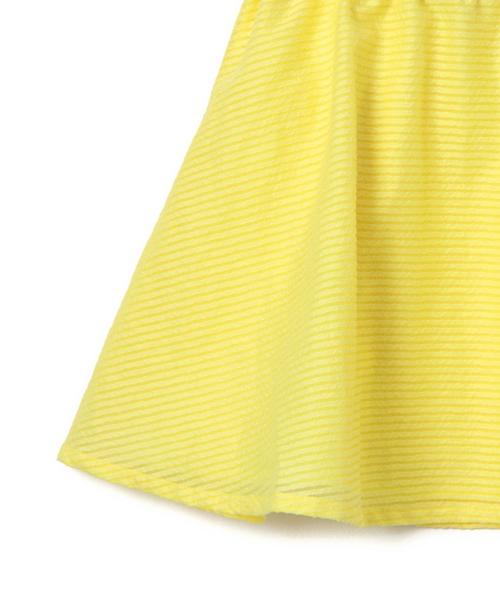 green label relaxing(グリーンレーベルリラクシング)の「レリーフジャガードスカート◆(スカート・キッズ・イエロー/ネイビー・125/105/115)」の8枚目の写真