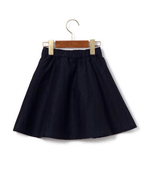 green label relaxing(グリーンレーベルリラクシング)の「レリーフジャガードスカート◆(スカート・キッズ・イエロー/ネイビー・125/105/115)」の4枚目の写真