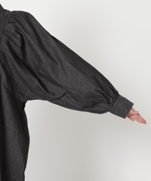 A PUPIL（アピューピル）の「《別注》【A PUPIL/ア ピューピル】デニムOP2：ワンピース（ワンピース・レディース・ブルー・SMALL）」の10枚目の写真