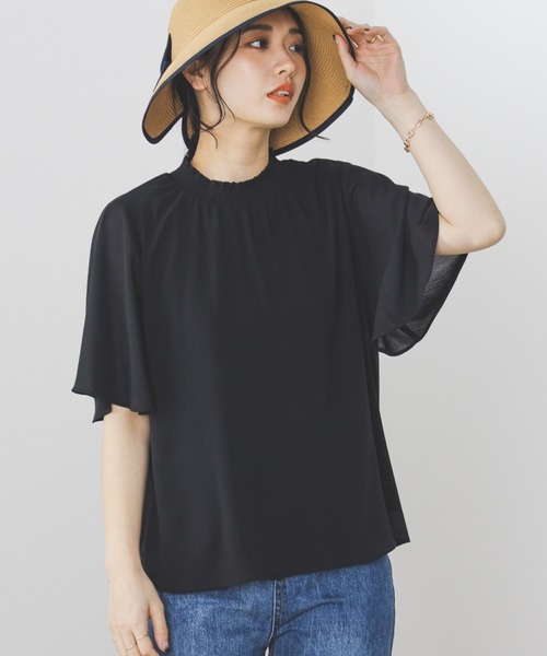 BEAMS HEART（ビームスハート）の「BEAMS HEART / 楊柳 ハイネック プルオーバー ブラウス（シャツ/ブラウス・レディース・ブラック/ベージュ/アイボリー/ライトパープル/ミント/パープル系その他4/オフホワイト・FREE）」の13枚目の写真