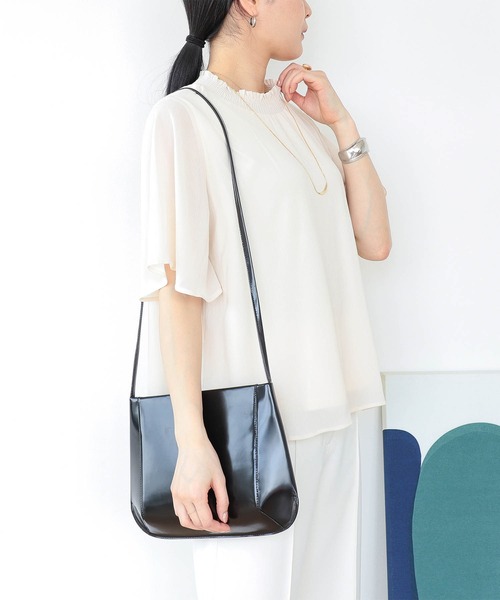 BEAMS HEART（ビームスハート）の「BEAMS HEART / 楊柳 ハイネック プルオーバー ブラウス（シャツ/ブラウス・レディース・ブラック/ベージュ/アイボリー/ライトパープル/ミント/パープル系その他4/オフホワイト・FREE）」の18枚目の写真