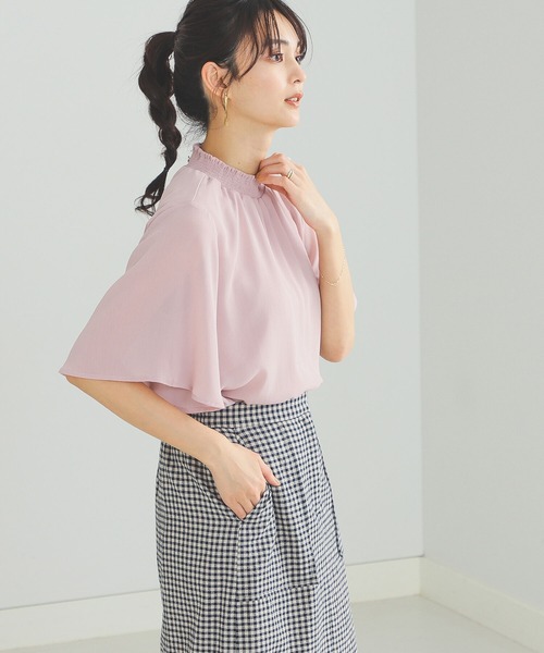 BEAMS HEART（ビームスハート）の「BEAMS HEART / 楊柳 ハイネック プルオーバー ブラウス（シャツ/ブラウス・レディース・ブラック/ベージュ/アイボリー/ライトパープル/ミント/パープル系その他4/オフホワイト・FREE）」の20枚目の写真