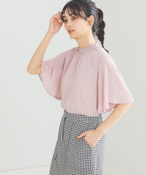 BEAMS HEART（ビームスハート）の「BEAMS HEART / 楊柳 ハイネック プルオーバー ブラウス（シャツ/ブラウス・レディース・ブラック/ベージュ/アイボリー/ライトパープル/ミント/パープル系その他4/オフホワイト・FREE）」の19枚目の写真