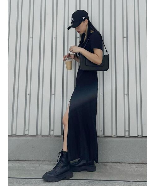 EVRIS（エヴリス）の「半袖ワンピース（ワンピース・レディース・ブラック・FREE）」の3枚目の写真