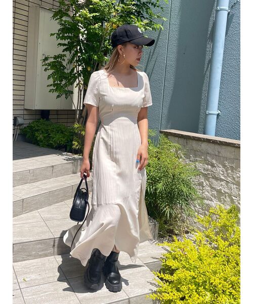 EVRIS（エヴリス）の「半袖ワンピース（ワンピース・レディース・ブラック・FREE）」の7枚目の写真