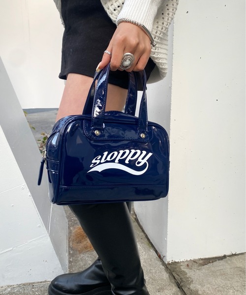 WHO'S WHO gallery（フーズフーギャラリー）の「【SLOPPY/スロッピー】ミニスポーツBAG（ボストンバッグ・レディース・シルバー/オフホワイト/ネイビー・FREE）」の7枚目の写真