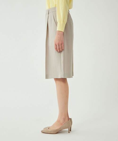 リネンライクハーフパンツ-ウォッシャブル・UVカット-◇No09◇