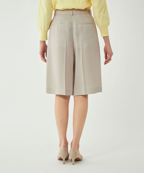 リネンライクハーフパンツ-ウォッシャブル・UVカット-◇No09◇