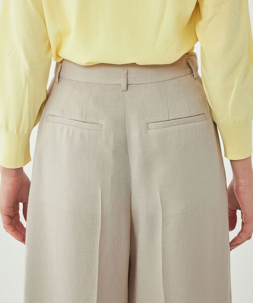 リネンライクハーフパンツ-ウォッシャブル・UVカット-◇No09◇