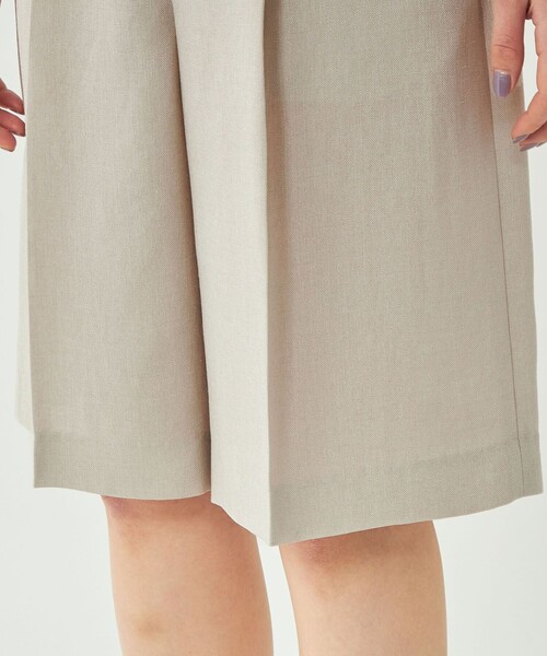 リネンライクハーフパンツ-ウォッシャブル・UVカット-◇No09◇