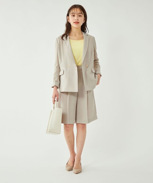 リネンライクハーフパンツ-ウォッシャブル・UVカット-◇No09◇