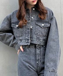 クロップド丈Gジャン