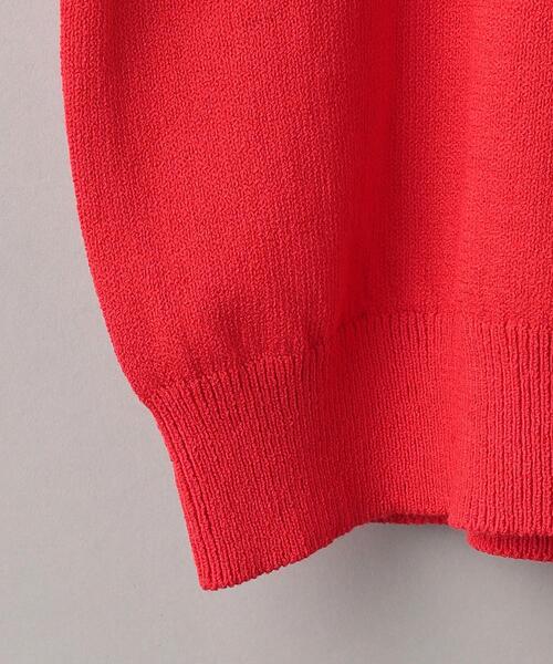 BEAUTY&YOUTH UNITED ARROWS(ビューティーアンドユースユナイテッドアローズ)の「フリッツ コットン Vネック スキッパー ニット(ニット/セーター・メンズ・ブラック/レッド/ナチュラル・S/M/L/XL)」の6枚目の写真