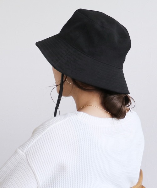 reca（レカ）の「【ZOZOTOWN限定】2wayリボン付きバケットハット（ハット・レディース・キナリ/ブラック・ONE SIZE）」の13枚目の写真