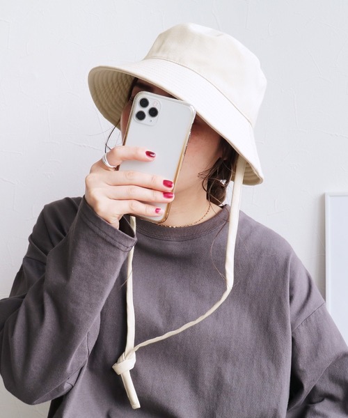 reca（レカ）の「【ZOZOTOWN限定】2wayリボン付きバケットハット（ハット・レディース・キナリ/ブラック・ONE SIZE）」の7枚目の写真