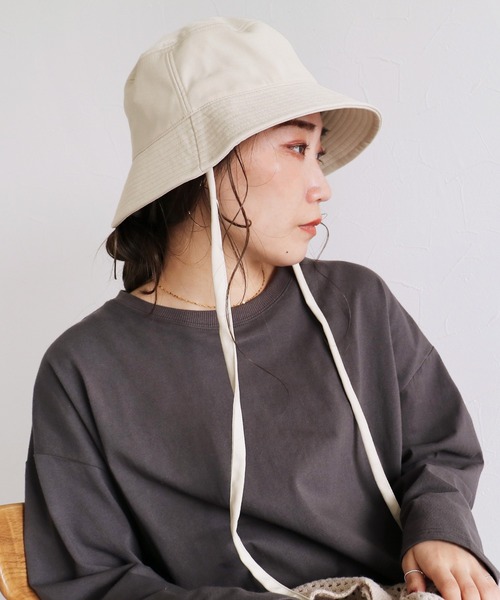 reca（レカ）の「【ZOZOTOWN限定】2wayリボン付きバケットハット（ハット・レディース・キナリ/ブラック・ONE SIZE）」の17枚目の写真