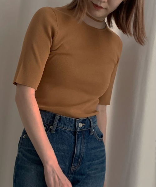 Ameri vintage DALMATIAN MIX KNIT TOP アメリ Ameri vintage DALMATIAN MIX KNIT TOP アメリ Ameri vintage