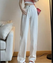 urge：（アージコロン ）の「【URGE：】ハイウエスト ストレート デニムパンツ（デニムパンツ）」