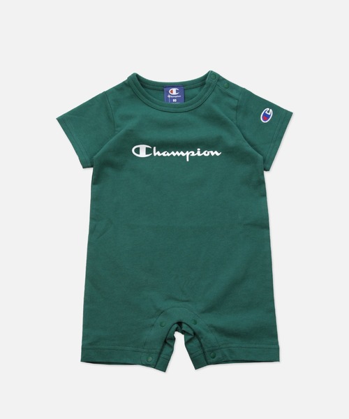 Champion(チャンピオン)の「champion / チャンピオン ロゴ半袖カバーオール(ロンパース・キッズ・ブラック/ベージュ/ネイビー/オレンジ/ホワイト/グリーン・80cm/70cm)」の5枚目の写真
