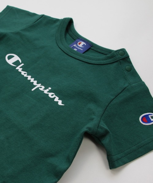 Champion(チャンピオン)の「champion / チャンピオン ロゴ半袖カバーオール(ロンパース・キッズ・ブラック/ベージュ/ネイビー/オレンジ/ホワイト/グリーン・80cm/70cm)」の11枚目の写真