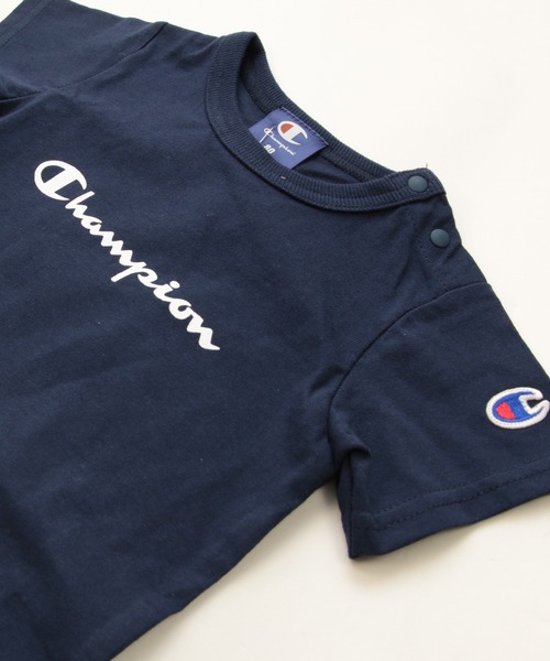 Champion(チャンピオン)の「champion / チャンピオン ロゴ半袖カバーオール(ロンパース・キッズ・ブラック/ベージュ/ネイビー/オレンジ/ホワイト/グリーン・80cm/70cm)」の17枚目の写真
