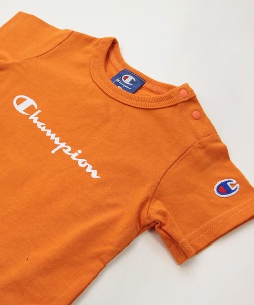 Champion(チャンピオン)の「champion / チャンピオン ロゴ半袖カバーオール(ロンパース・キッズ・ブラック/ベージュ/ネイビー/オレンジ/ホワイト/グリーン・80cm/70cm)」の13枚目の写真