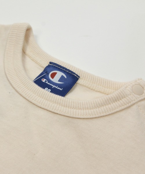 Champion(チャンピオン)の「champion / チャンピオン ロゴ半袖カバーオール(ロンパース・キッズ・ブラック/ベージュ/ネイビー/オレンジ/ホワイト/グリーン・80cm/70cm)」の19枚目の写真