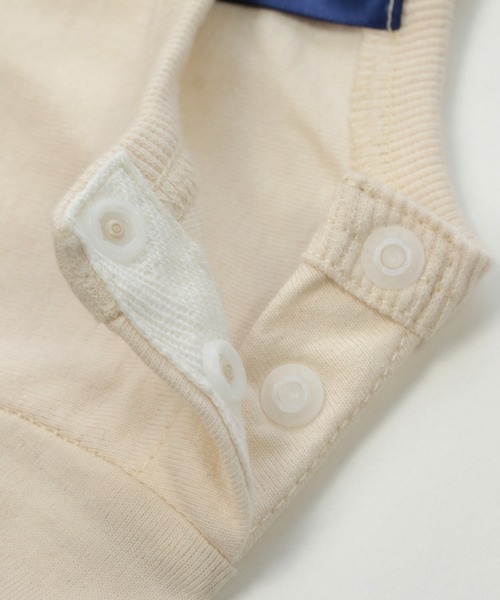Champion(チャンピオン)の「champion / チャンピオン ロゴ半袖カバーオール(ロンパース・キッズ・ブラック/ベージュ/ネイビー/オレンジ/ホワイト/グリーン・80cm/70cm)」の7枚目の写真