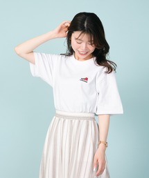 【CONVERSE/コンバース】シューズ ブランドロゴ ワンポイント刺繍 Tシャツ オールスター刺繍