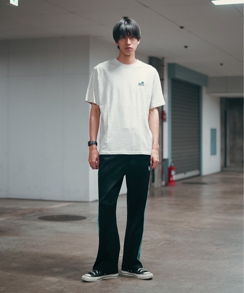 CONVERSE(コンバース)の「【CONVERSE/コンバース】シューズ ブランドロゴ ワンポイント刺繍 Tシャツ オールスター刺繍(Tシャツ/カットソー・メンズ・サックスブルー/ダークグリーン/オフホワイト/ホワイト/ブラック・MEDIUM/LARGE/X-LARGE)」の19枚目の写真