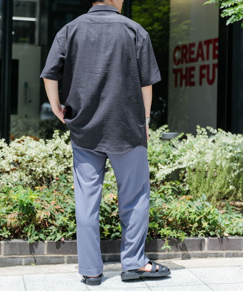 SENSE OF PLACE by URBAN RESEARCH(センスオブプレイスバイアーバンリサーチ)の「エクストラルーズシャツ(5分袖)(シャツ/ブラウス・メンズ・ベージュ/チャコールグレー/ライトベージュ/ライトブルー/ブラック・MEDIUM/LARGE)」の22枚目の写真