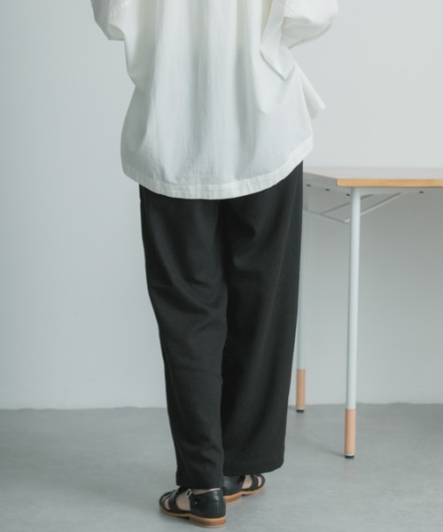 FORK&SPOON（フォークアンドスプーン）の「FORK&SPOON　ドローストリングイージーパンツ（その他パンツ・レディース・グリーン系その他/ブルー/ブラック・1/2）」の5枚目の写真