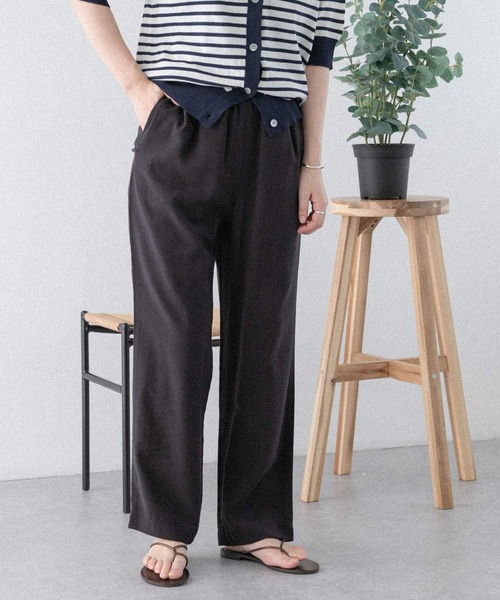 FORK&SPOON（フォークアンドスプーン）の「FORK&SPOON　ドローストリングイージーパンツ（その他パンツ・レディース・グリーン系その他/ブルー/ブラック・1/2）」の6枚目の写真