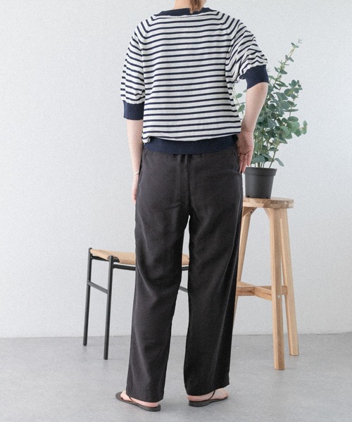 FORK&SPOON（フォークアンドスプーン）の「FORK&SPOON　ドローストリングイージーパンツ（その他パンツ・レディース・グリーン系その他/ブルー/ブラック・1/2）」の10枚目の写真