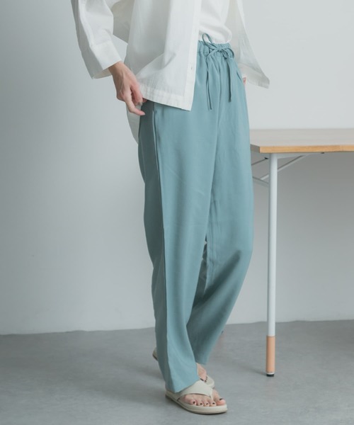 FORK&SPOON（フォークアンドスプーン）の「FORK&SPOON　ドローストリングイージーパンツ（その他パンツ・レディース・グリーン系その他/ブルー/ブラック・1/2）」の13枚目の写真