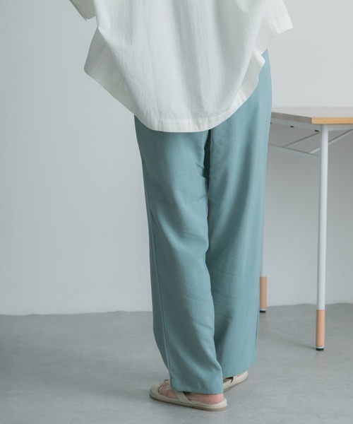 FORK&SPOON（フォークアンドスプーン）の「FORK&SPOON　ドローストリングイージーパンツ（その他パンツ・レディース・グリーン系その他/ブルー/ブラック・1/2）」の14枚目の写真
