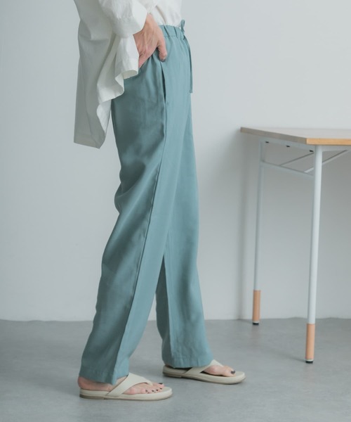 FORK&SPOON（フォークアンドスプーン）の「FORK&SPOON　ドローストリングイージーパンツ（その他パンツ・レディース・グリーン系その他/ブルー/ブラック・1/2）」の15枚目の写真