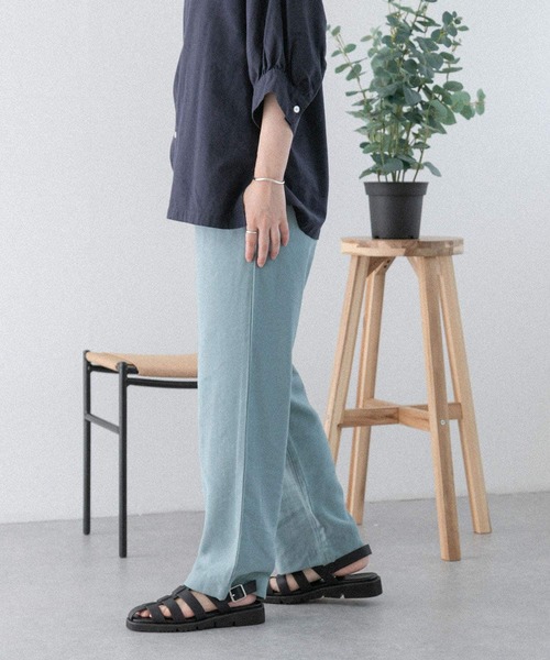 FORK&SPOON（フォークアンドスプーン）の「FORK&SPOON　ドローストリングイージーパンツ（その他パンツ・レディース・グリーン系その他/ブルー/ブラック・1/2）」の17枚目の写真