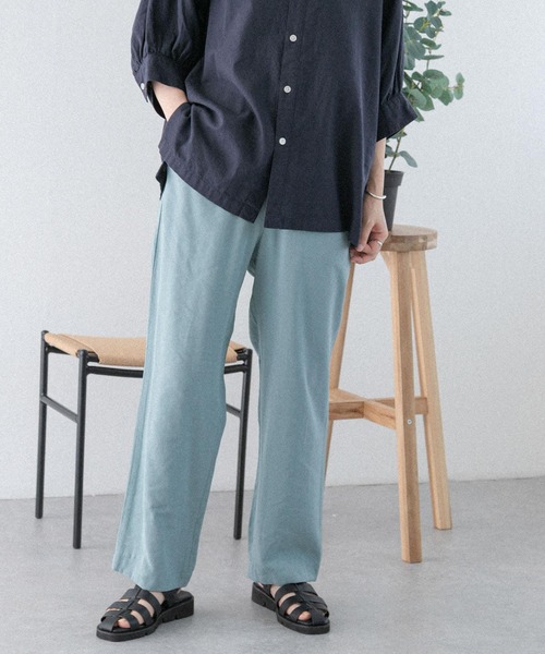 FORK&SPOON（フォークアンドスプーン）の「FORK&SPOON　ドローストリングイージーパンツ（その他パンツ・レディース・グリーン系その他/ブルー/ブラック・1/2）」の19枚目の写真