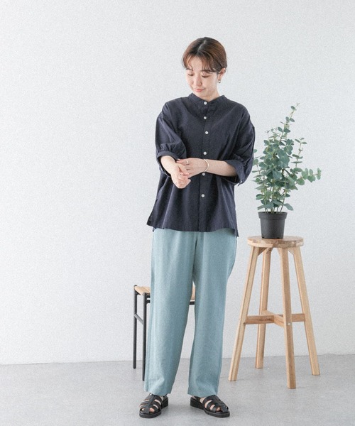 FORK&SPOON（フォークアンドスプーン）の「FORK&SPOON　ドローストリングイージーパンツ（その他パンツ・レディース・グリーン系その他/ブルー/ブラック・1/2）」の22枚目の写真