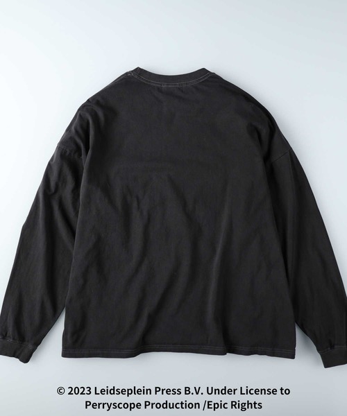 Right-on(ライトオン)の「ヴィンテージ加工ロンT(Tシャツ/カットソー・メンズ・ブラック・フリー)」の3枚目の写真
