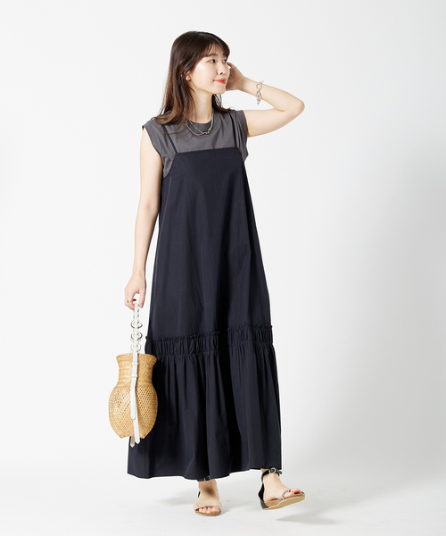コンパクトトップキャミソールワンピース